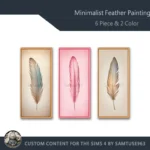 Minimalist Feather Painting #2 Sellable Samtuse963