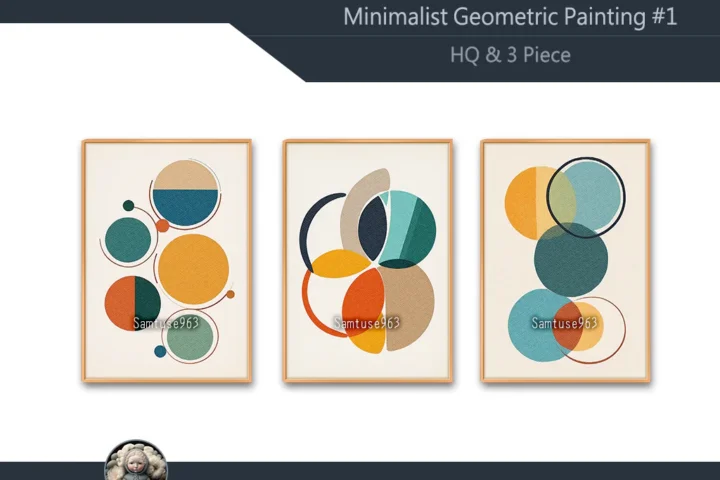 HQ Minimalist Geometric Painting #1 Sellable Extra A Samtuse963