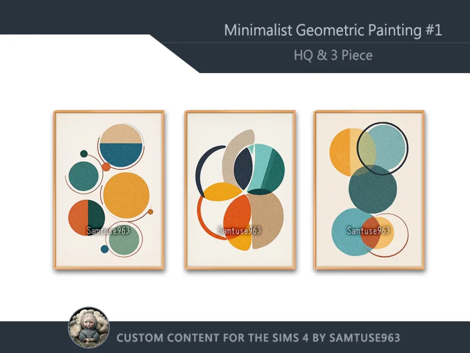 HQ Minimalist Geometric Painting #1 Sellable Extra A Samtuse963
