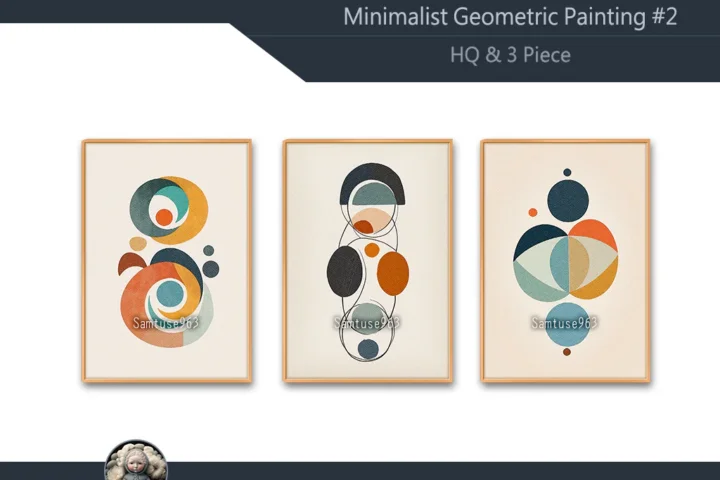 HQ Minimalist Geometric Painting #2 Sellable Extra A Samtuse963