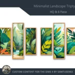 HQ Minimalist Landscape Triptych #1 Sellable Extra B Samtuse963