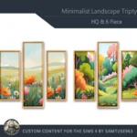 HQ Minimalist Landscape Triptych #1 Sellable Extra B Samtuse963