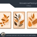 Minimalist Leaf Painting #1 Sellable Extra A Samtuse963