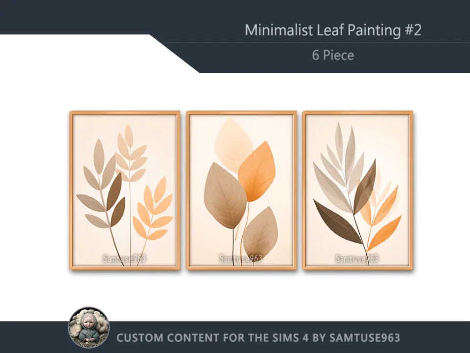 Minimalist Leaf Painting #2 Sellable Extra A Samtuse963