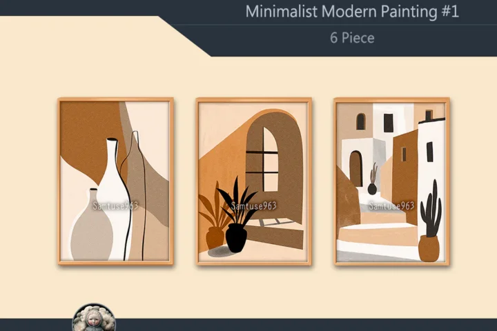 Minimalist Modern Painting #1 Sellable Extra A Samtuse963
