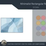 Minimalist Rectangular Dance Rug #1 Samtuse963