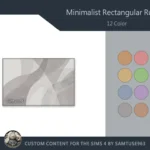 Minimalist Rectangular Dance Rug #1 Samtuse963