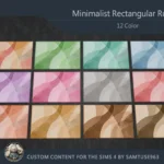 Minimalist Rectangular Dance Rug #1 Samtuse963