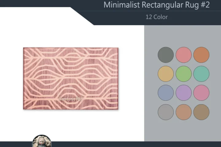 HQ Minimalist Rectangular Dance Rug #2 Samtuse963