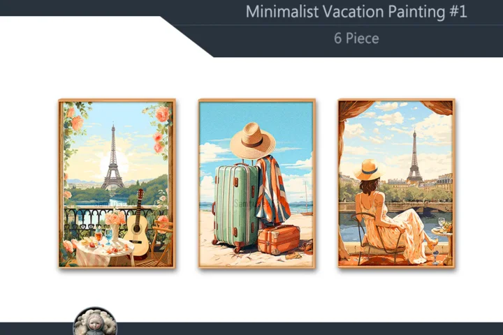 Minimalist Vacation Painting #1 Sellable Extra A Samtuse963