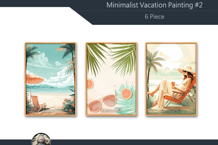 Minimalist Vacation Painting #2 Sellable Extra A Samtuse963