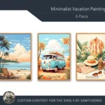 Minimalist Vacation Painting #2 Sellable Extra A Samtuse963