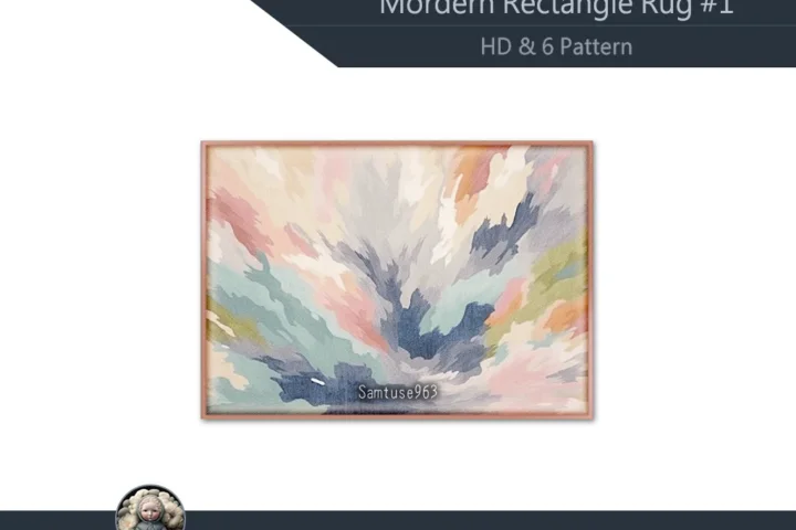 HQ Modern Rectangle Dance Rug #1 Samtuse963