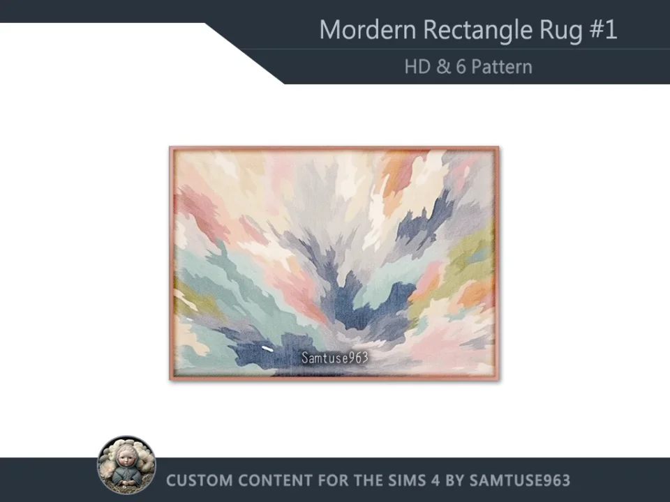 HQ Modern Rectangle Dance Rug #1 Samtuse963