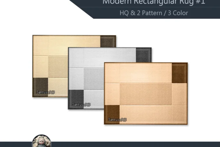 HQ Modern Rectangular Dance Rug #2 Samtuse963