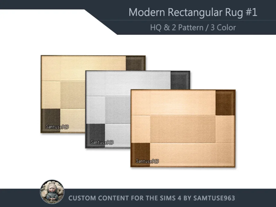 HQ Modern Rectangular Dance Rug #2 Samtuse963