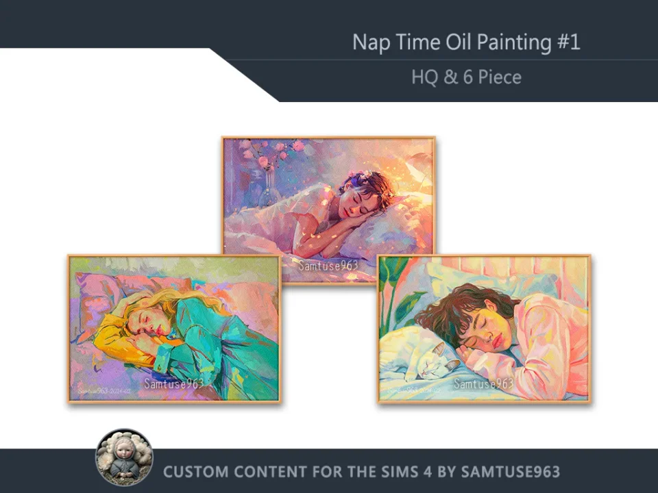 HQ Nap Time Oil Painting #1 Sellable Samtuse963