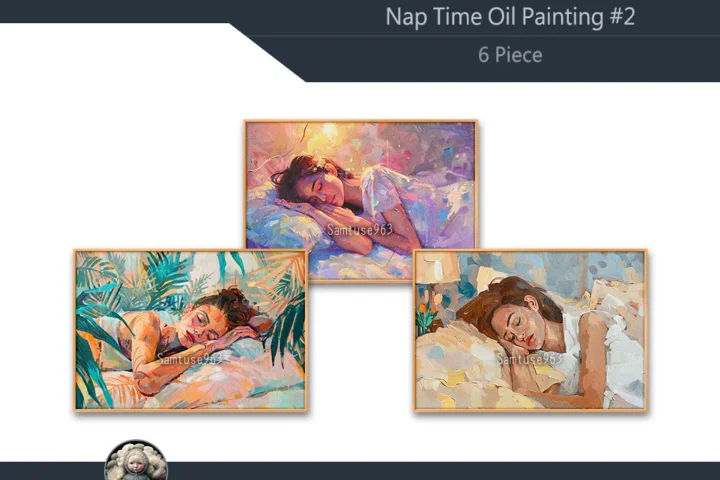 Nap Time Oil Painting #2 Sellable Samtuse963