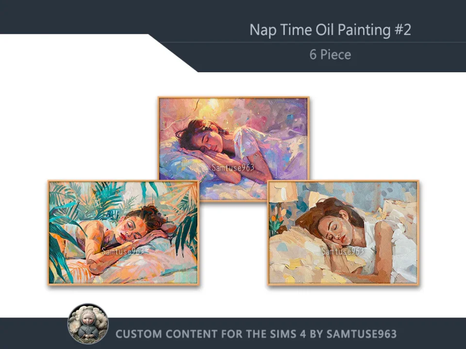 Nap Time Oil Painting #2 Sellable Samtuse963