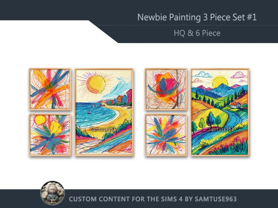 HQ Newbie Painting 3 Piece Set #1 Sellable Extra F Samtuse963