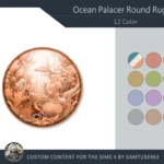 Ocean Palace Round Dance Rug #1 Samtuse963