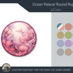 Ocean Palace Round Dance Rug #1 Samtuse963