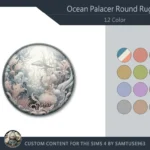 Ocean Palace Round Dance Rug #1 Samtuse963