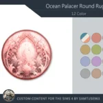 Ocean Palace Round Dance Rug #2 Samtuse963