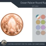 Ocean Palace Round Dance Rug #2 Samtuse963