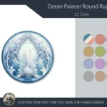 Ocean Palace Round Dance Rug #2 Samtuse963