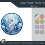 Ocean Palace Round Dance Rug #3 Samtuse963