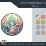 Ocean Palace Round Dance Rug #4 Samtuse963
