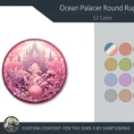 Ocean Palace Round Dance Rug #4 Samtuse963
