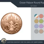 Ocean Palace Round Dance Rug #4 Samtuse963