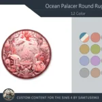 Ocean Palace Round Dance Rug #5 Samtuse963