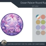 Ocean Palace Round Dance Rug #5 Samtuse963