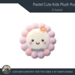 Pastel Cute Kids Plush Dance Rug #1 Samtuse963