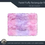 HQ Pastel Fluffy Rectangular Dance Rug #2 Samtuse963