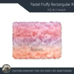 HQ Pastel Fluffy Rectangular Dance Rug #2 Samtuse963