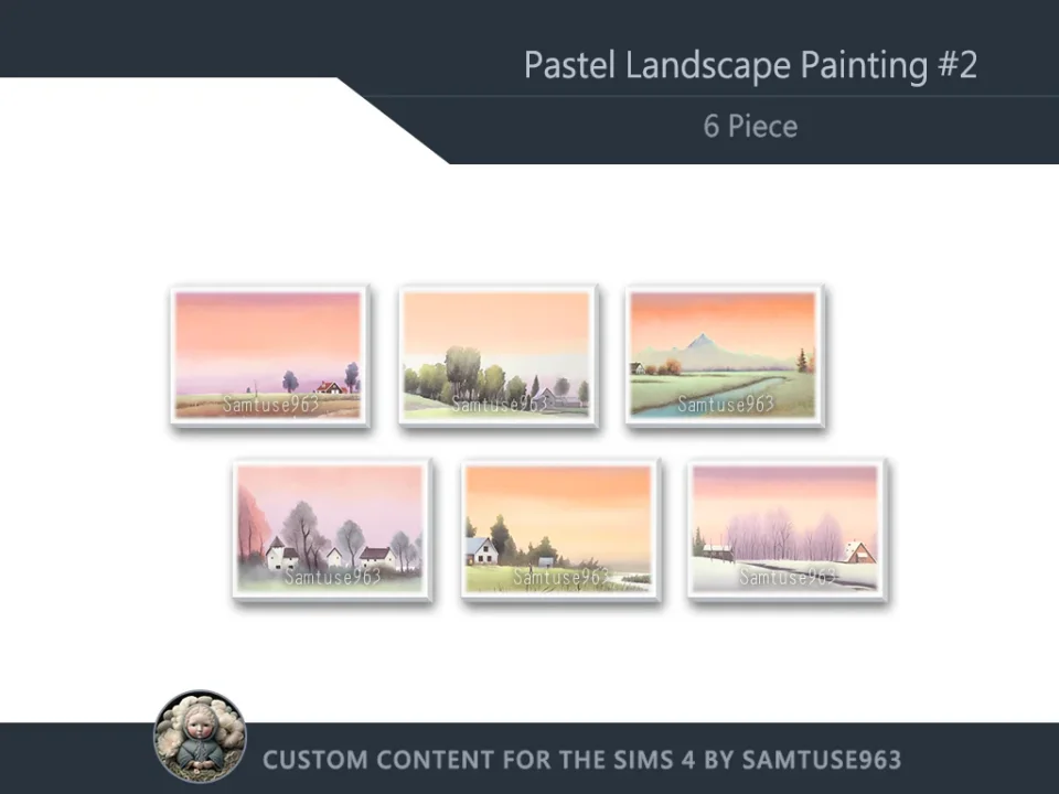 Pastel Landscape Painting #2 Sellable Samtuse963