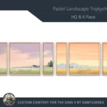 HQ Pastel Landscape Triptych #1 Sellable Extra E Samtuse963