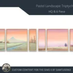 HQ Pastel Landscape Triptych #2 Sellable Extra E Samtuse963