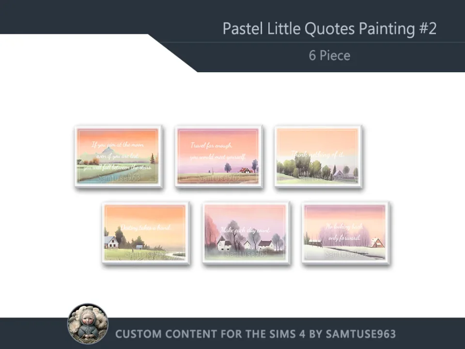 Pastel Little Quotes Frame #2 Sellable Samtuse963