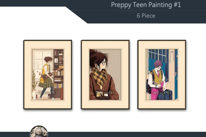 Preppy Teen Painting #1 Sellable Extra A Samtuse963