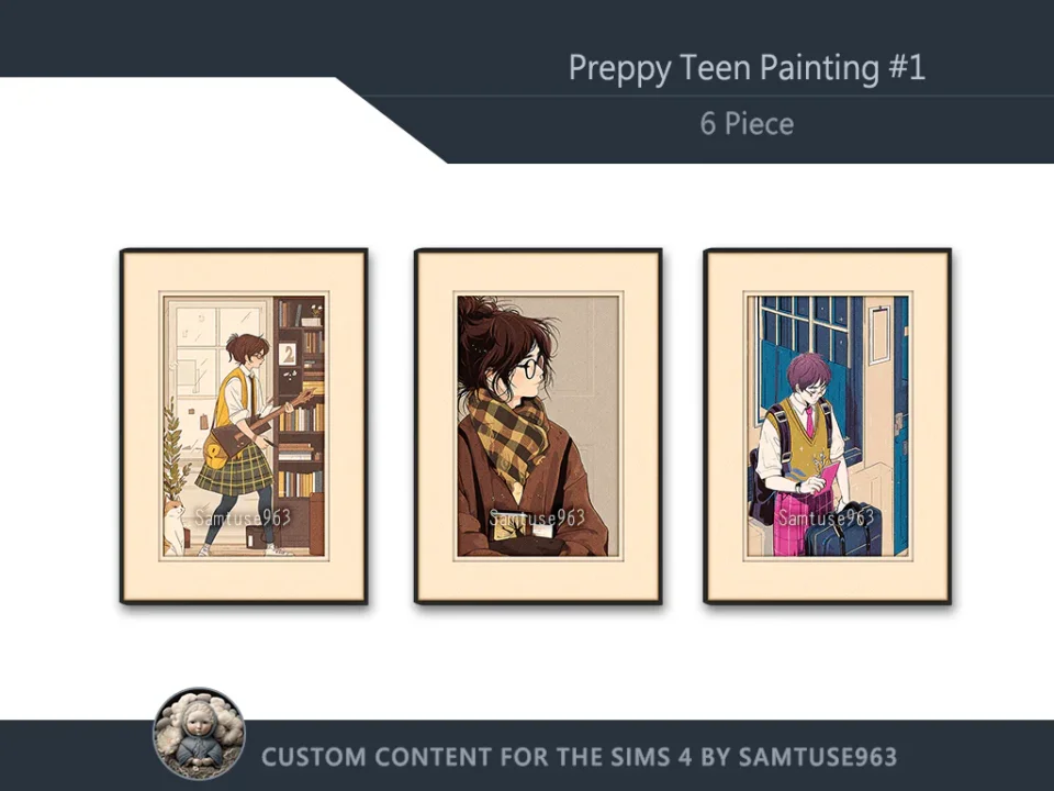 Preppy Teen Painting #1 Sellable Extra A Samtuse963