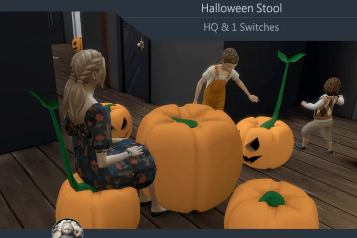 Halloween Pumpkin Stool Two Samtuse963