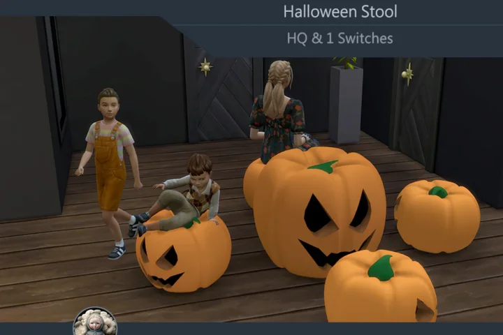 Halloween Pumpkin Stool One Samtuse963