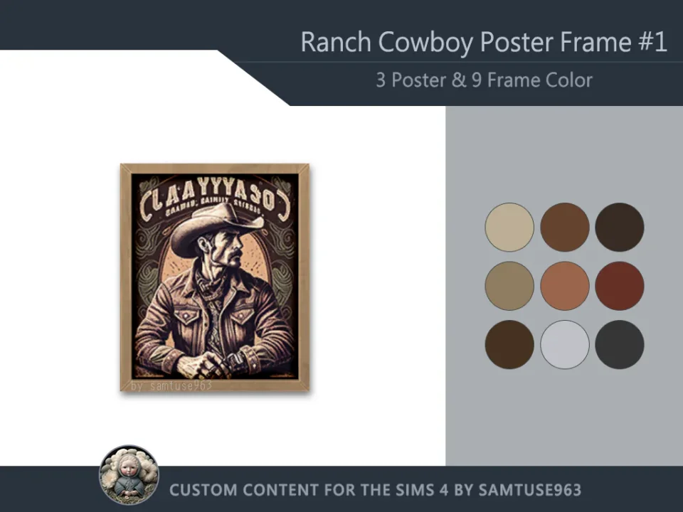 Ranch Cowboy Poster Frame #1 Samtuse963