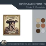 Ranch Cowboy Poster Frame #1 Samtuse963