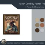 Ranch Cowboy Poster Frame #1 Samtuse963